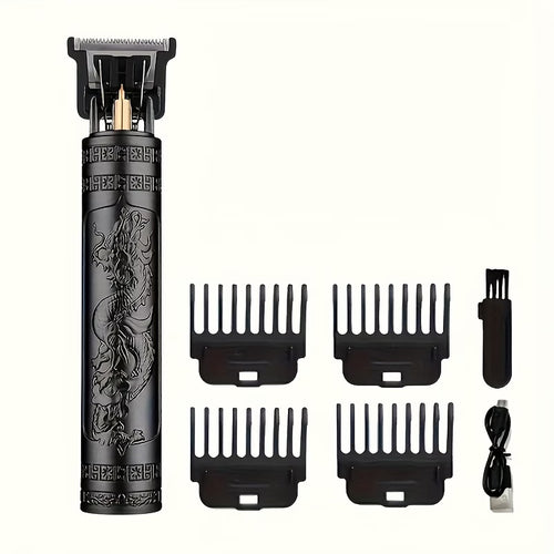 Urban Cart T9 Men's Hair Clipper and Trimmer Set, Cordless Hair Clipper Suitable for Haircut Kits, with Comb Attachments, Professional Beard Trimmer, Hair Clipper, USB Metal Rechargeable Grooming Tool