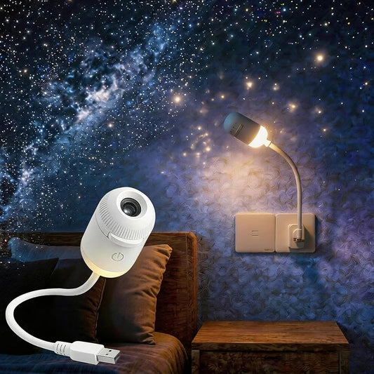Galaxy Starry Sky Night Light Projector, 2-in-1 Portable with
12 Projection Films, 360° Adjustable Brightness Control
Eye-Caring LED Night Light for Kids Adults Bedroom Home
Ceiling Car Decor Gift