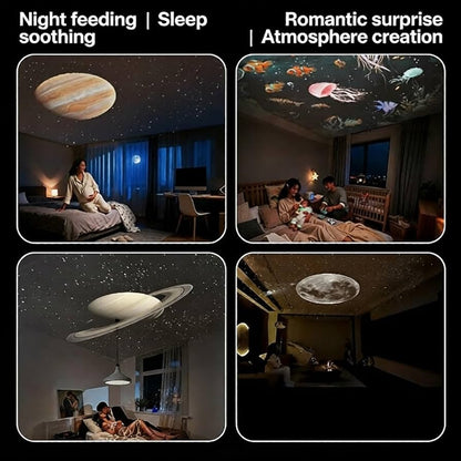 Galaxy Starry Sky Night Light Projector, 2-in-1 Portable with
12 Projection Films, 360° Adjustable Brightness Control
Eye-Caring LED Night Light for Kids Adults Bedroom Home
Ceiling Car Decor Gift