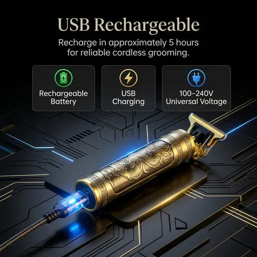 Trimmer USB Rechargable T9  cordless Hair Trimmer Set