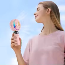 5000mAh Portable Fan Rechargeable 90° Foldable 5 Speed Mini Air Conditioner Small Fan Air Cooler with LED Digital Display