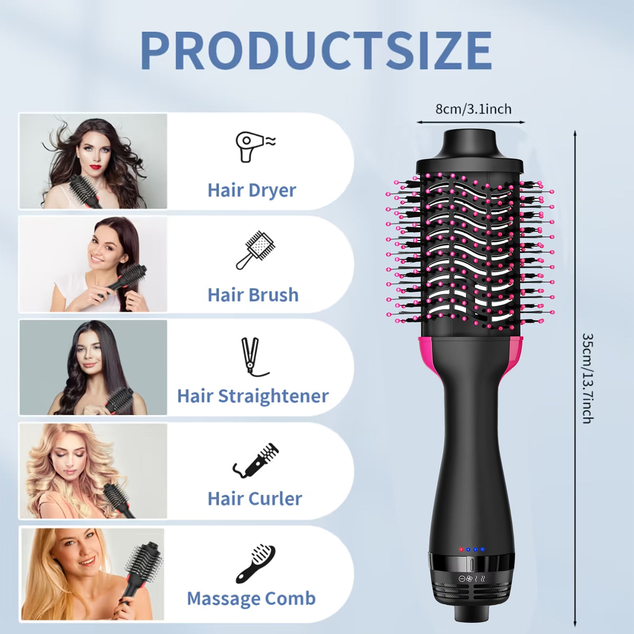 One Step Hot Air Brush 3-in-1 Professional Styling Tool