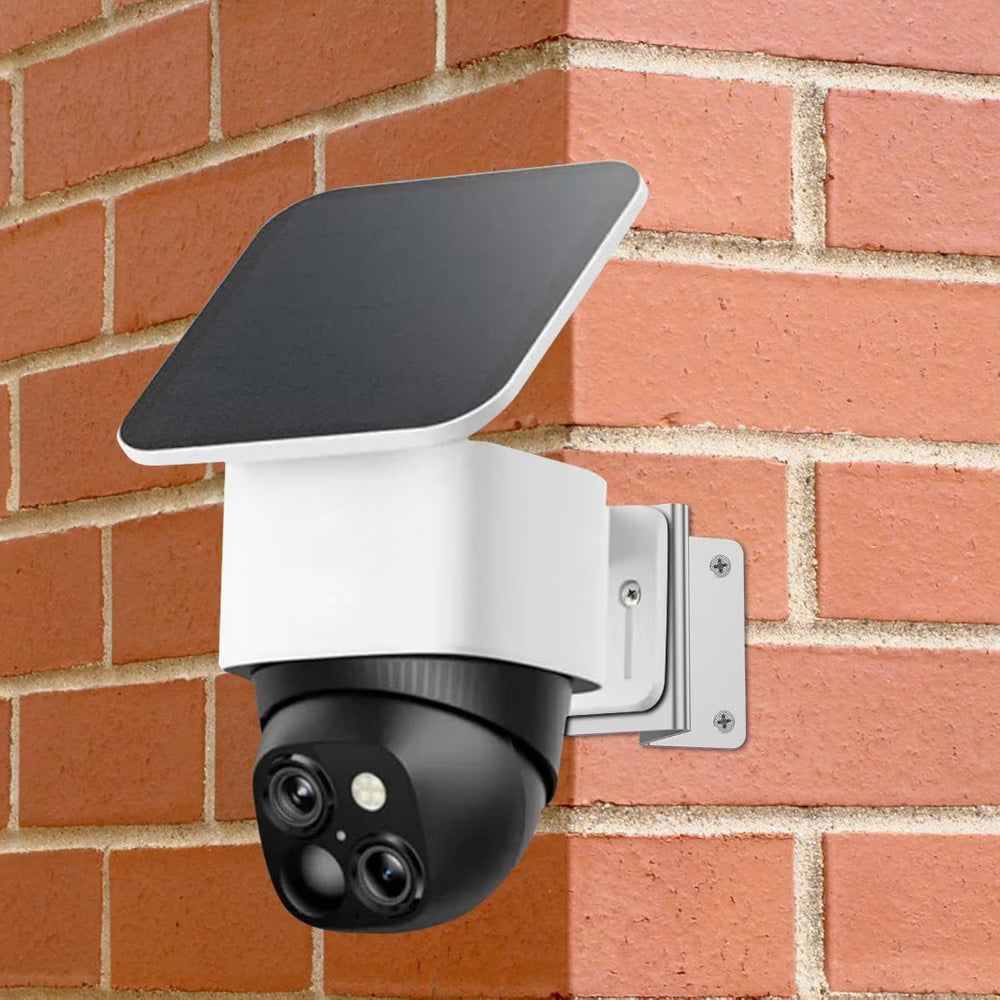 3pcs Stainless Steel Exterior Outside Wall Corner Mount for PTZ Camera, Monitoring Area Up to 270°, Wall Corner Bracket Compatible with Eufy Floodlight Camera, Include Screws &amp; Washers